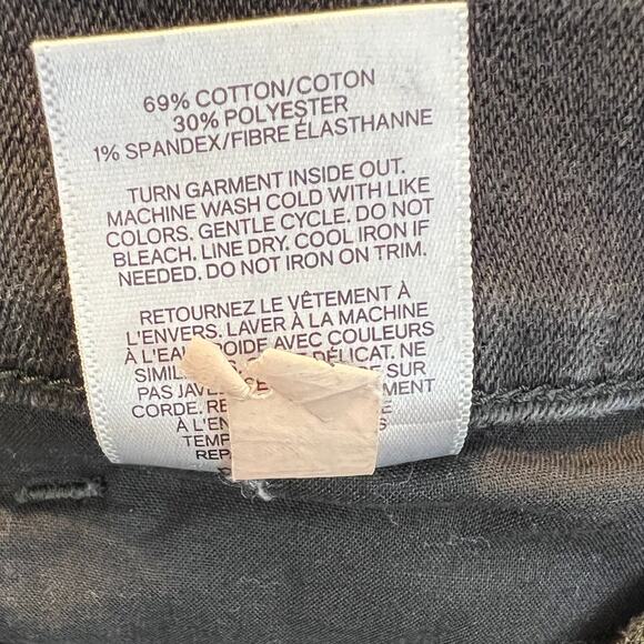 Express Black Ankle Legging High Rise Lace Up Leg Stretch Women's Size 12R - Picture 9 of 9